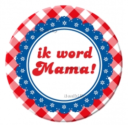 ik word mama button, aankondiging zwangerschap